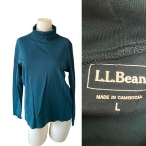 L.L. Lightweight Cotton Turtleneck - Women's Top Long Sleeve Turtleneck